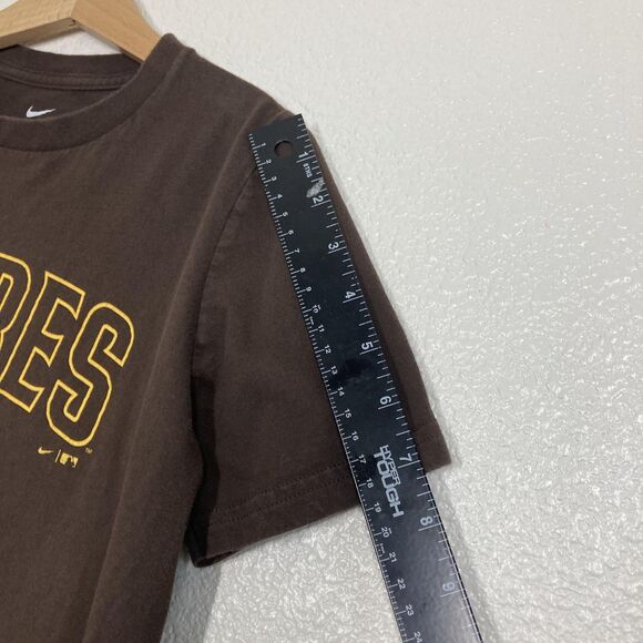San Diego Padres Shirt Youth Medium Brown MLB Baseball Manny Machado 13 Nike Tee - Picture 6 of 9